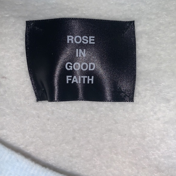 LIL PEEP ROSE IN GOOD FAITH SIZE MEDIUM MULTI COLORED TIE DYE SWEATSHIRT - Picture 5 of 6